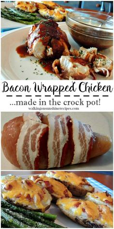 bacon wrapped chicken made in the crock pot