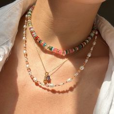 Brighten your look with the Oliva Mixed Gemstone Necklace. This vibrant piece features an array of rainbow colored beads, each meticulously chosen to create a harmonious blend of colors. Perfect for adding a touch of elegance and playfulness to any outfit, the Oliva Necklace is a versatile accessory that complements any style.  Hypoallergenic, nickel and lead free. Tarnish resistant Multi-color natural quartz with 14k gold plated beads. Metals are made of 14K gold plated over sterling silver. Summer Choker, Quartz Choker, September Birthstone Jewelry, Gemstone Beaded Necklace, Forever Jewelry, Jewelry Ring Box, Pearl Jewellery Earrings, Jewelry For Her, Evil Eye Jewelry