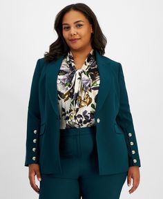 in stock Blue Suit Women, Dress Shirt And Tie, Plus Size Blazer, Lapel Jacket, Mary Jane Shoes Womens, Suit Women, Women Plus Size, Women's Coats & Jackets, Blue Suit