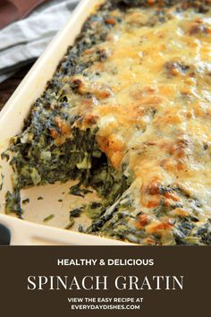 the best spinach gratin recipe ever