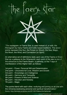 the faerie star is an important symbol for many people to see in their life, and it