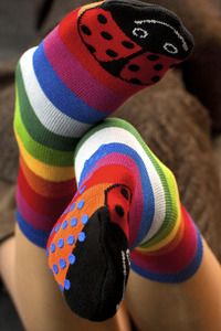 AHHHH MUST BUY<3 Halloween Socks, Toe Socks, Thigh High Socks, Lady Bug, Color Stripes, Thigh High