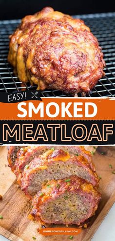 Smoked Meatloaf, smoked meat recipe, family dinner ideas, easy meals Meatloaf Smoked, Smoker Cooking Recipes, Best Meatloaf Ever, Smoker Grill Recipes, Smoked Meatloaf Recipe, Easy Smoker Recipes, Bbq Smoker Recipes, Traeger Cooking, Pellet Smoker Recipes