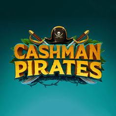 A logo for the Cashman Pirates slot game. Pirate Logo Design, Game Art Style, 2d Character Design, Pirate Logo, Comfort Corner, Pirates Logo, Sea Logo, Pirate Games