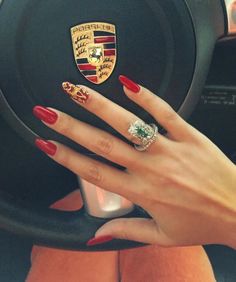 Porsche Ongles Nails, Nail Ring, Beauty Games, Black Aesthetic Wallpaper, Classy Women, Manicure And Pedicure, How To Do Nails, Skin Makeup, Long Nails