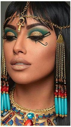 Fantasy Make-up, Starověký Egypt, Halloweenský Makeup, Makeup App