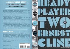 the front and back cover of ready player two, which is featured in an illustrated book