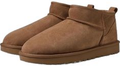 Overlock Stitch, Ugg Classic Ultra Mini, Shoes Classic, Ugg Classic, Ugg Shoes, Womens Uggs, Pull Tab, Chestnut, Leather Heels