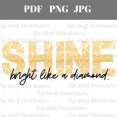 shine bright like a diamond svt example for cutting files and cricut designs