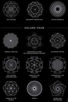 the sacred symbols and their meanings are shown in this graphic style, which includes an image of