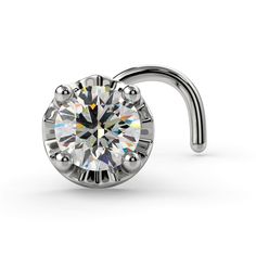 3mm Illusion VS1 Diamond Nose Ring Dimond Ring, Diamond Nose Ring, Diamond Nose Stud, Vs1 Diamond, Diamond Carat, Nose Stud, Diamond Sizes, Diamond Clarity, Piercing Jewelry