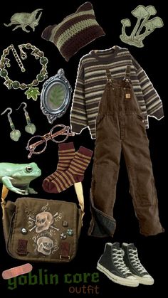 Goblin Core Grunge Outfit, Goblin Core Fall Outfits, Moth Outfit Aesthetic, Casual Goblincore Outfits, Goblincore Halloween Costume, Goblincore Fashion Winter, Bastardcore Aesthetic Outfits, Goblin Core Dress, Goblincore Fall Outfits