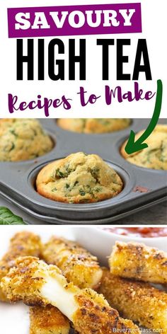 the recipe for savory high tea muffins to make