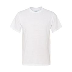 100% polyester; anti-microbial and odor control; wicks moisture away; superb breathability and hand; double-needle coverstitching on front neck; ideal for sublimation printing ; seamed 1x1 rib collar; double-needle stitching on sleeve and bottom hem; tear away label; shoulder-to-shoulder taping; seamless body Size: XL.  Color: White.  Gender: male.  Age Group: adult. Tagless Cotton Crew Neck T-shirt, White Moisture-wicking Short Sleeve T-shirt, Cotton Crew Neck Shirt With Sublimation Print, White Cotton Sublimation Print Shirt, Relaxed Fit Moisture-wicking Shirt With Crew Neck, Relaxed Fit Moisture-wicking Crew Neck Shirt, Relaxed Fit Crew Neck Shirt With Moisture-wicking, White Shirt With Sublimation Print And Relaxed Fit, White Shirt With Sublimation Print Relaxed Fit