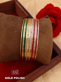 Bangle Collection, Cz Bangles, Turkish Jewellery, 1 Gram Gold Jewellery, Colorful Bangles, New Gold Jewellery Designs, Diamond Bracelet Design, Antique Gold Jewelry Indian, Gold Bangle Set