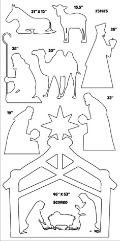 christmas nativity worksheet for kids to learn how to decorate the manger