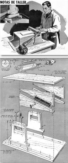 an advertisement for a table sawing machine with instructions on how to use the blades