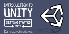 an image with the words,'introduction to unity getting started part 1 '