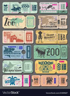 the different types of luggage tags and labels for travel agencies, including zoos, zoo animals