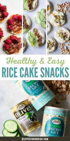 healthy and easy rice cake snacks