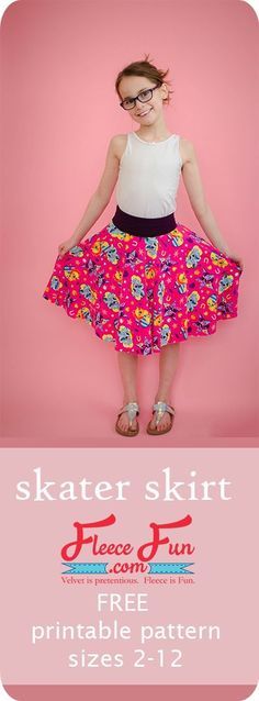 Trendy Sewing Projects, Sewing Courses, Sewing Projects Clothes, Girls Skirts, Skirt Tutorial, Girls Skirt