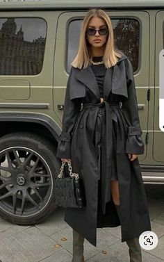 Wommen's trench coat made of matte leather. please, indicate your size and height when ordering. Leather Coat Outfit, Trench Outfit, Black Trench Coat, Trench Coat Outfit, Trench Coat Black, Leather Trench Coat, Coat Outfits, Trench Coats Women, Winter Looks