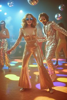 25 1970's Party Outfit Ideas (for a 70s Themed Party) - Natural Selection London Disco Aesthetic 70s Party, Disco 70’s, Disco Costume For Women Diy, 70’s Party Outfit, Disco Outfit Ideas 70s, 70s Theme Party Outfit, Flower Power Outfit, 70s Disco Party Outfit