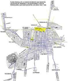 a map shows the location of several different areas in this area, including buildings and streets