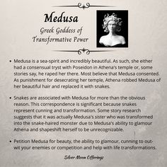 the medusa greek goddess of transformative power is featured in an article about how to use it