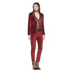 Altuzarra for Target Red Velvet Tuxedo Suit Red Velvet Tuxedo, Women's Tuxedo, Tuxedo Women, Tuxedo Pants, Big Night, Tuxedo Suit