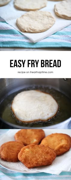 some fried food is being cooked in a skillet and then frying on the stove