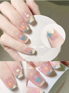 Really Cute Nails Acrylic, Sylveon Nails, Nail Art Aesthetic Red, Cute Asian Nails, Nails Art Aesthetic, Genshin Nails, Kirby Nails, Nailart Aesthetic, Kawaii Nail Art