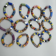 Multi Colored Hand Made Stone Bracelet From Ghana!! Comes For Sale In Groups Of Two! African Beaded Bracelets, African Bracelets, Trending Bracelets, Craft Day, Simply Lovely, Stone Bracelet, Ghana, Handmade Bracelets, Stone Beads