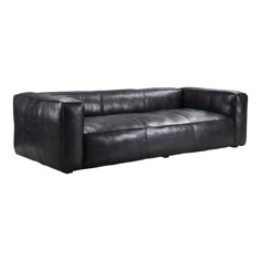 Kirby Sofa Darkstar Black Leather 8 Grey Leather Sofa, Top Grain Leather Sofa, Genuine Leather Sofa, Black Leather Sofas, Four People, Austin Design, Leather Couch, Contemporary Sofa, Minimalistic Design