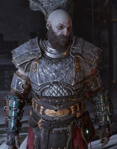 an image of a man with a beard and armor in the middle of a video game