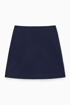 Shaped for an A-line silhouette, this high-waisted mini skirt is made from cotton-blend twill. It can be styled with just about anything – channel the matching-set trend by wearing it with the coordinating jacket. - Zip closure- Shaping darts82% Cotton, 15% Polyamide, 3% Elastane / Machine washBack length of size S is 17.24" Timeless Knitwear, Coordinated Outfits, Navy Mini Skirt, 6th Form, Taylor Swift Tour, Sixth Form, Navy Blue Skirt, Birthday Fits, Blue Mini Skirt