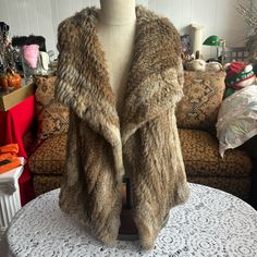 Real Fur, Size Medium Calypso St Barth, St Barth, Shrug Sweater, Fur Vest, Vintage Designer, Real Fur, Fur Jacket, Coats Jackets Women, Ponchos