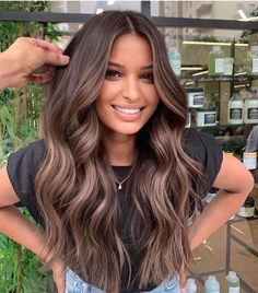 Mushroom Balayage, Dark Brown Balayage Hair, Balayage Asian Hair, Brown Balayage Hair, Cool Blonde Hair Colour, Dark Brown Balayage, Mahogany Hair, Balayage Hair Color Ideas, Balayage Ideas