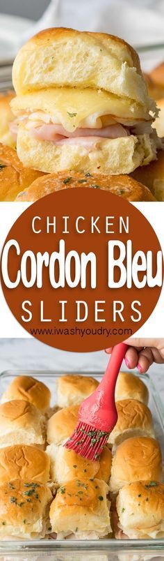 this chicken cordon bleu sliders is an easy and delicious appetizer