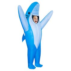 PRICES MAY VARY. Polyester 🐬【Inflatable shark costume kids】The shark inflatable costume kids is made with 100% polyester that is soft comfortable and long-lasting.Dress up as a cute little shark for Halloween or other parties and your child is sure to get compliments and rewards from everyone. 🐬【Blow up costumes for kids】The inflatable shark costume kids is very comfortable. It leaves a lot of space so your kids haven’t to restrict yourself in tight and uncomfortable costumes and it's ventilat Shark Costume Kids, Blow Up Costumes, Halloween Shark, Shark Halloween Costume, Inflatable Shark, Shark Costume, Pretend Play Costumes, Costumes Funny, Shark Toy