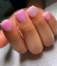 Girls Nail Designs, Kids Nail Designs, Overlay Nails, Glitter Nails Acrylic, Acrylic Toe Nails, Hard Nails, Colored Acrylic Nails, Girly Acrylic Nails, French Tip Acrylic Nails