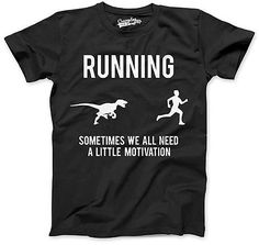 Black T-Rex 'Running Motivation' Tee - Boys Running Motivation