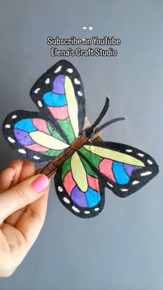 Elena's Craft Studio | I have a challenge for you! Let's create something colorful and bright for the new year! Here's my suggestion for a cute paper butterfly... | Instagram