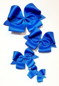 "Royal Blue Hair Bows Select from several sizes: 2\" Bow - made with 7/8\" Ribbon 4\" Bow - made with 7/8\" Ribbon 5\" Bow - made with 1 1/2\" Ribbon 6\" Bow - made with 2 1/4\" Ribbon 8\" Bow - made with 3\" Ribbon You will recieve this Color Bow unless requested for another Color Bow in the personalized notes.... Headband Sizing: Made of very soft Elastic perfect for the little ones!! All Headbands come with Nude/Natural color elastics. Please message me for a request for a certain color if ne Royal Blue Hair, Horse Bow, Pony O, Blue Hair Bows, Hair Bows For Girls, Bows For Girls, Bows Hair, Personalized Notes, Girl Hair Bows