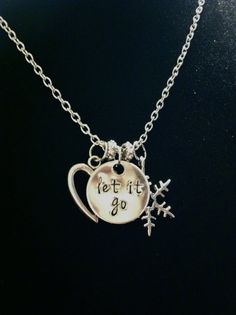 Disney's Frozen Inspired Let It Go Necklace Hot Necklaces, Frozen Inspired, Frozen Birthday, Disney Jewelry, Disney Inspired, Disney Frozen, Cute Jewelry, Just In Case