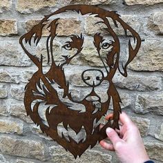 Shipping Weight:0.25; Net Weight:0.25; Listing Date:02/13/2023 Rusty Metal Garden Art, Dog Name Sign, Cow Wall Decor, Art Fer, Metal Sculptures Garden, Wrought Iron Decor, Dog Garden, Pet Name, Metal Garden Art