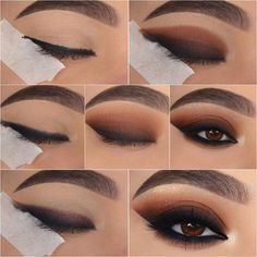 Sultry Makeup Tutorial, Matte Eye Makeup, Hooded Eye Makeup Tutorial, Drag Make-up, Beginners Eye Makeup, Eye Makeup Techniques, Makeup Artist Tips, Makeup Help