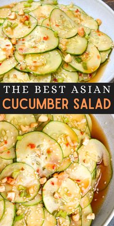 You'll be amazed at how easy and tasty this Asian Cucumber Salad is! With no cooking required, you can prepare it quickly. Just mix up the sauce, slice the cucumbers, and combine for a side dish bursting with flavor. Plus, it's simple to adapt for a keto-friendly, low-carb option! Easy Asian Cucumber Salad, Asian Cucumber Salad, Low Carb Salad, Easy Asian, Easy Veggie, Low Carb Side Dishes, Fun Salads