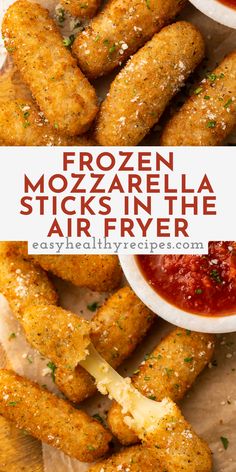 frozen mozzarella sticks in the air fryer