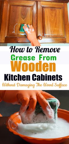 Kitchen Cabinet Degreaser Diy, How To Clean Grimy Kitchen Cabinets, Best Cabinet Cleaner, Wood Cleaner Diy Kitchen Cabinets, Clean Greasy Cabinets, Kitchen Cabinet Degreaser, Cleaning Sticky Kitchen Cabinets, How To Clean Old Wood Cabinets, How To Clean Cupboard Doors